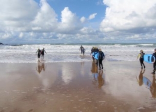 Heading out to the water